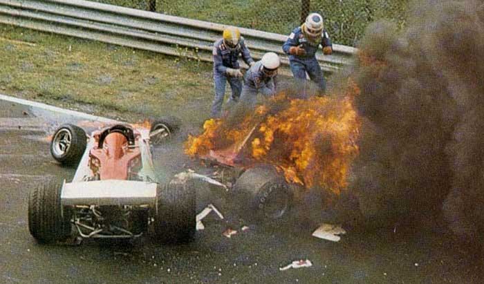 Niki Lauda crash